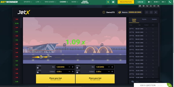 Betwinner Jetx Page