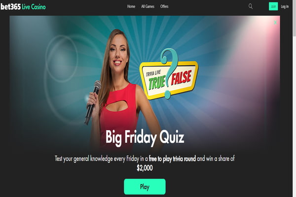 Bet365 Friday Quiz