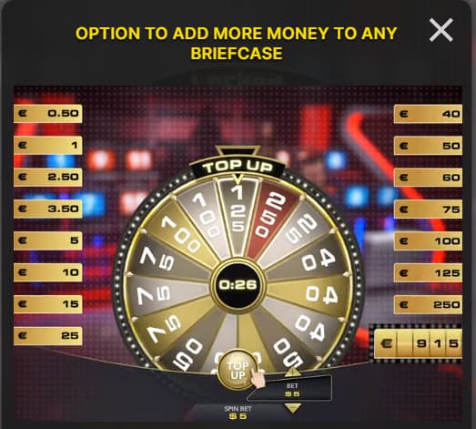 Deal or No Deal top up