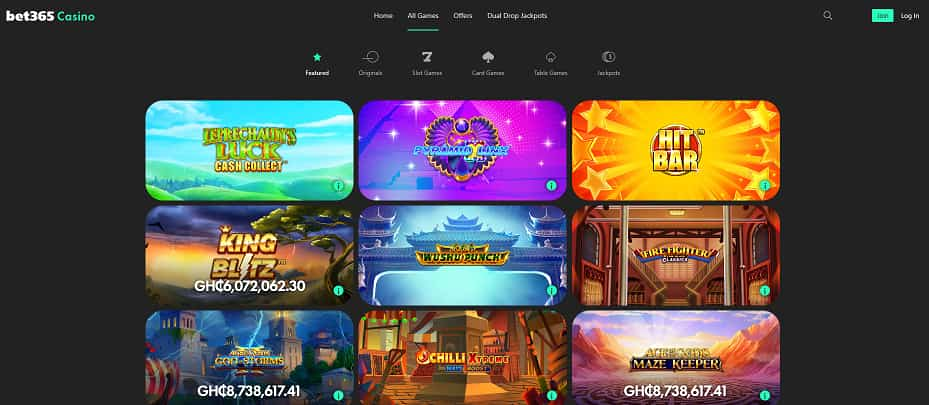 bet365 casino games ghana