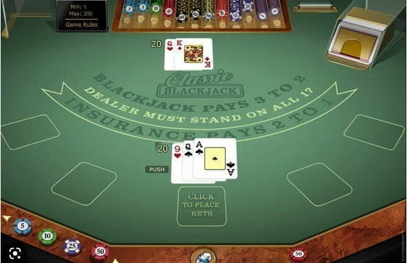 Classic Blackjack Screen