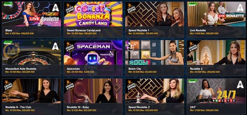 Mozzart Casino Live Games