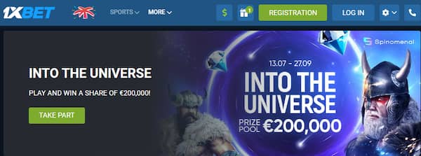 1xBet into the universe offer