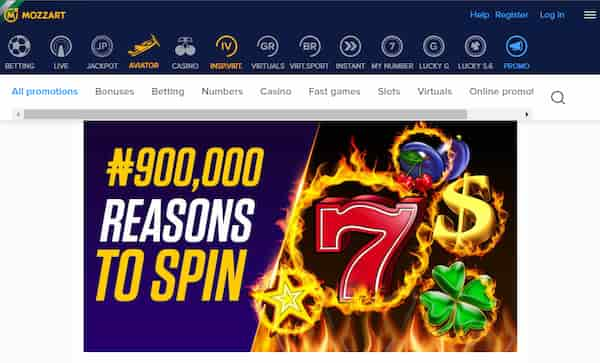 Mozzartbet 900000NGN reasons to spin offer