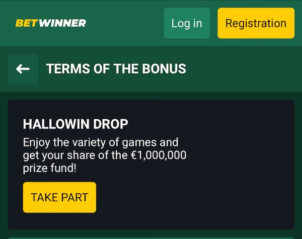 Betwinner Halloween Drop