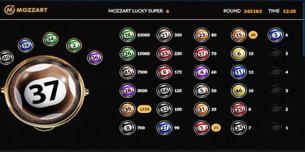 Mozzartbet Lucky 6 Game