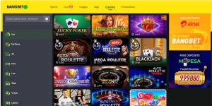 Bangbet Casino Game display banner