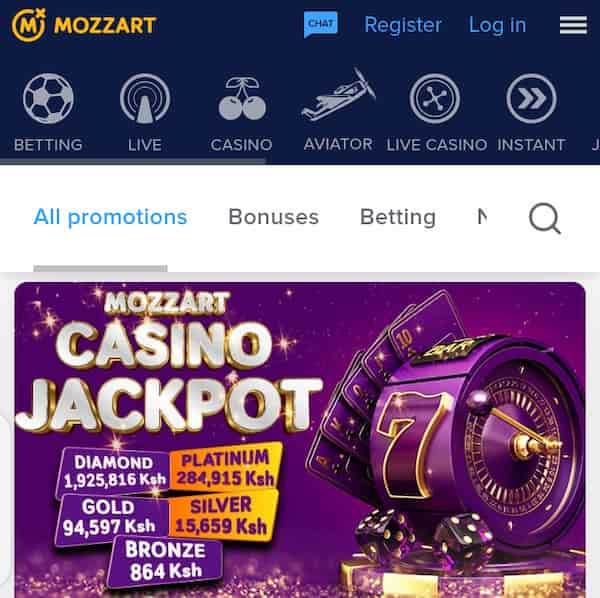 Mozzart Casino Jackpot