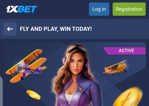 1xBet Fly and Win promo